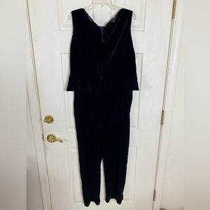 J Steven’s Black Velvet Jumpsuit